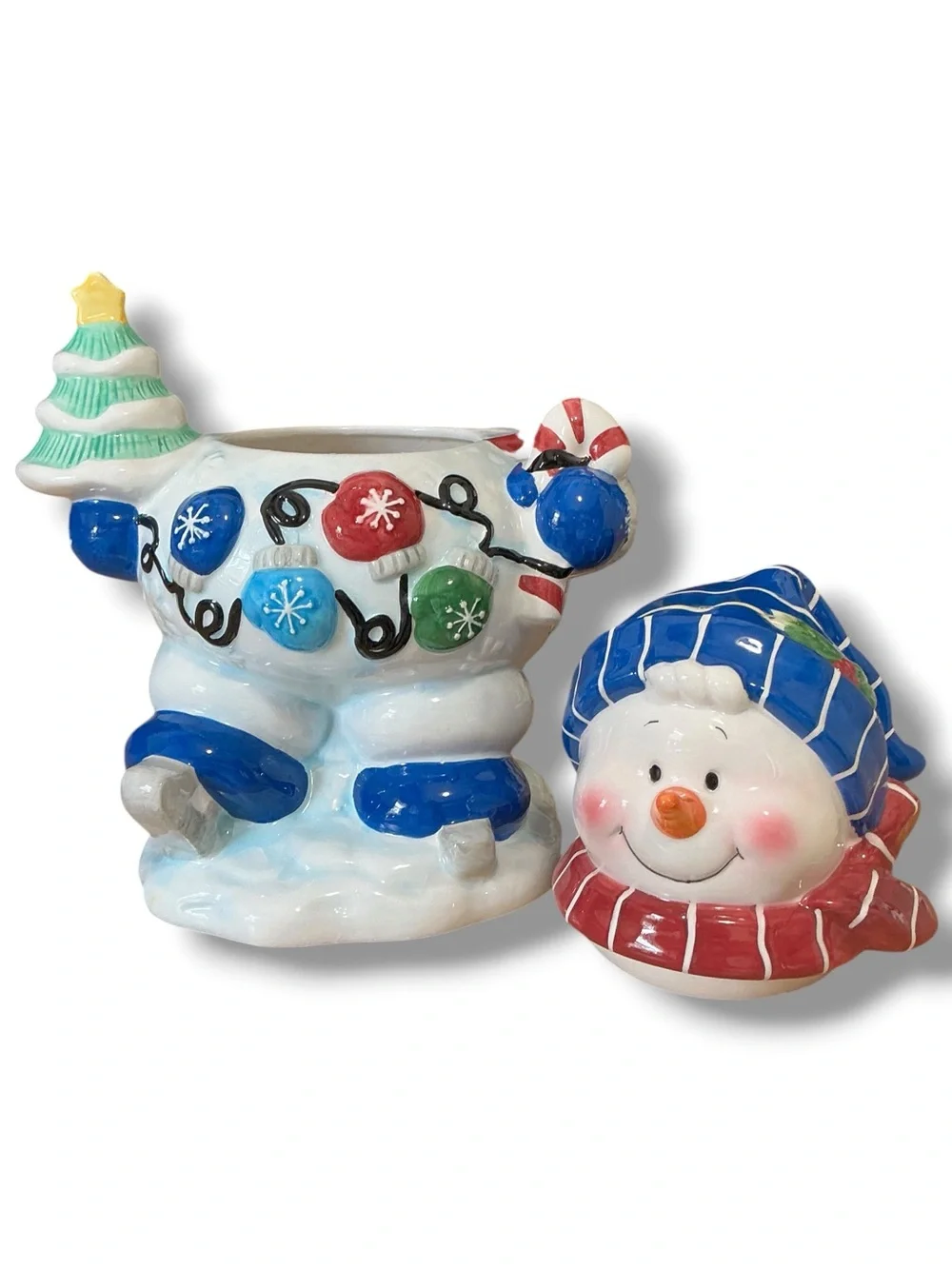 Houston Harvest Holiday Snowman Cookie Jar